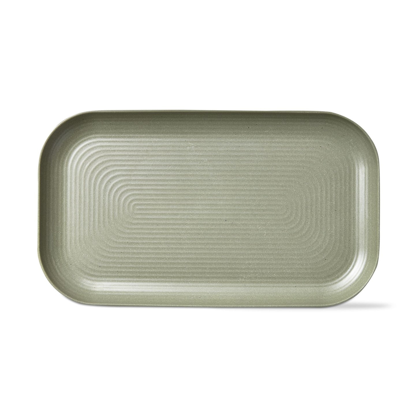 sage green Brooklyn Melamine Platter on a white background.