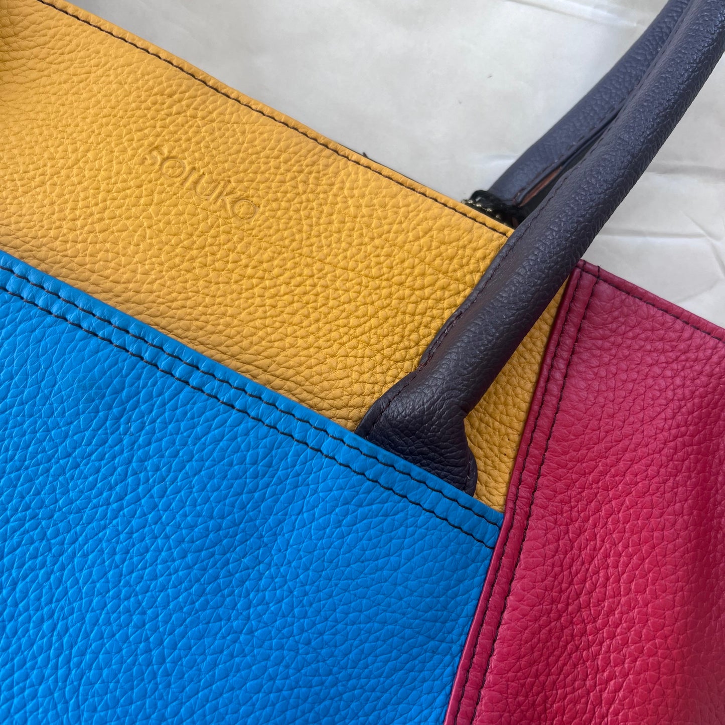 close-up of marina sitges tote