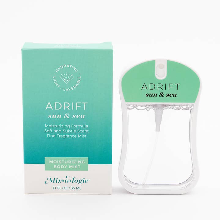 Moisturizing Body Mist, Adrift and it's box