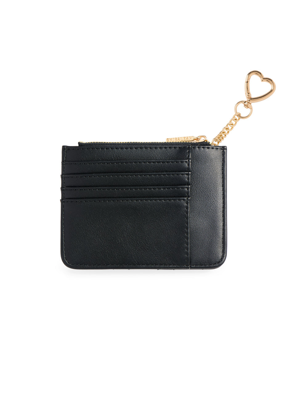 back view of black Quilted Bow Card Case