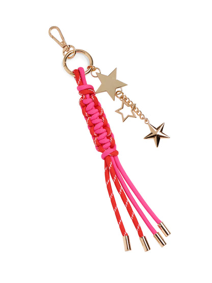 pink Starlet Bag Charm shown on a white background