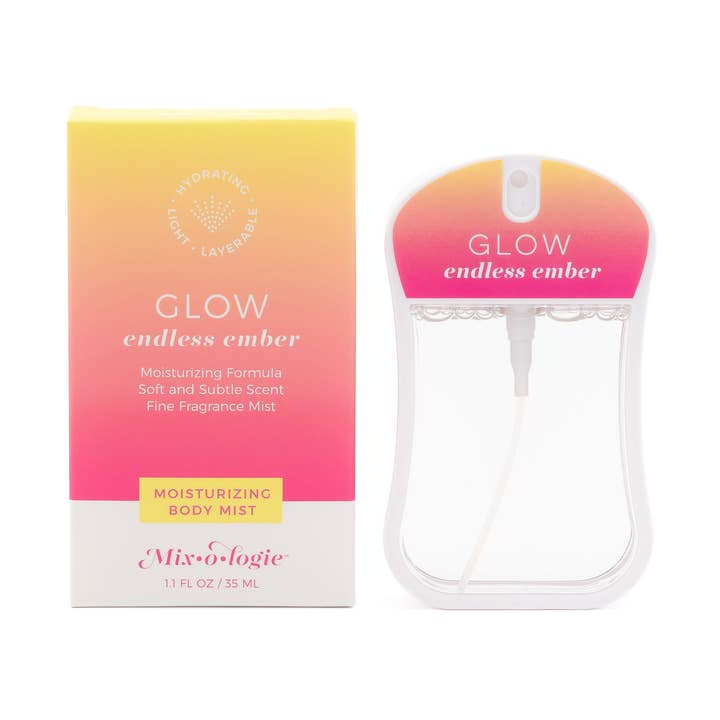 Moisturizing Body Mist, Glow and its box