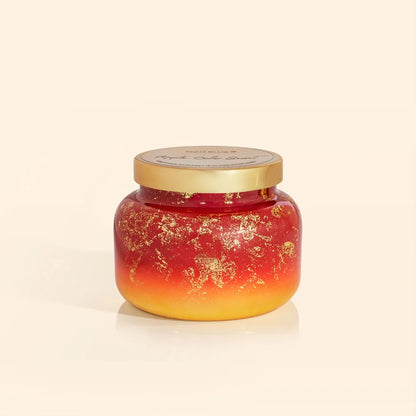 signature jar of Apple Cider Social Glimmer Candle on a white background.