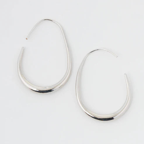 Graduated Oval Hoops on a white background.