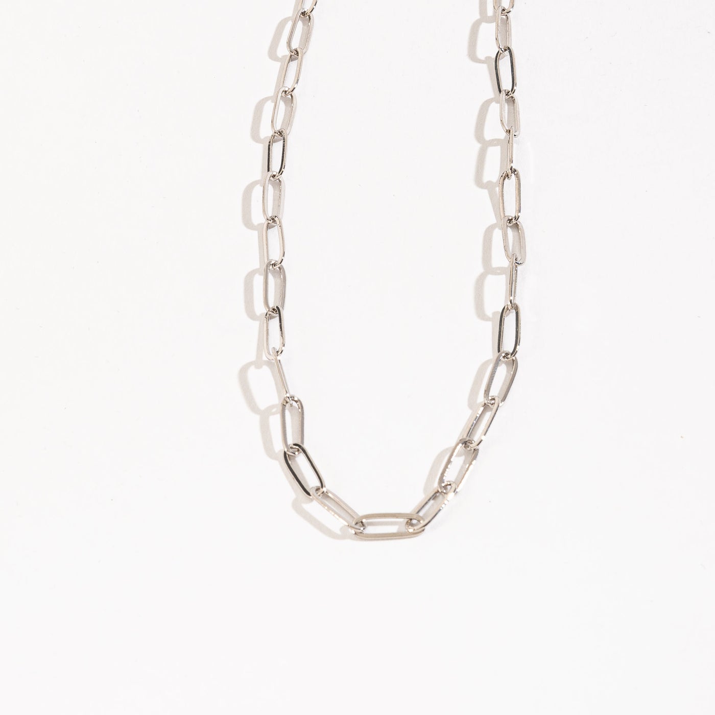 Howard's - Layer Me Paperclip Chain Necklace - Silver, 16 Inch ...