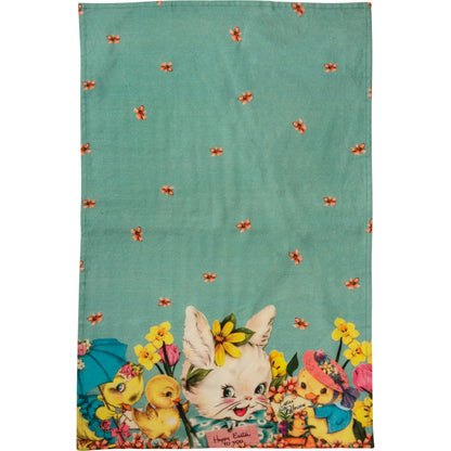 front view of easter towel