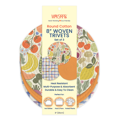 farm stand trivets in their packaging