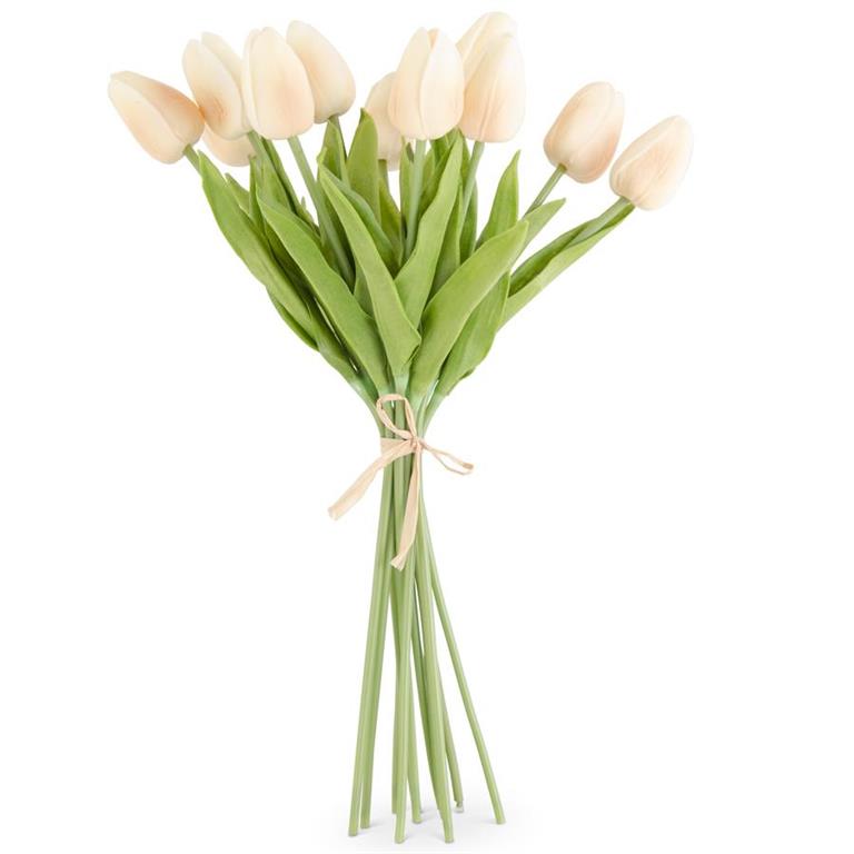 K & K Interiors - Cream Real Touch Tulips