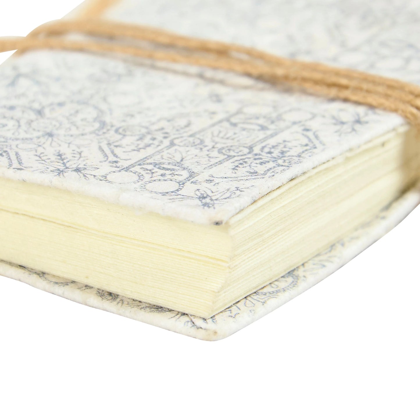 close-up of corner of mini journal
