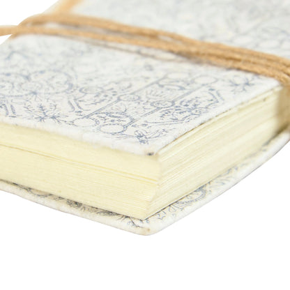 close-up of corner of mini journal