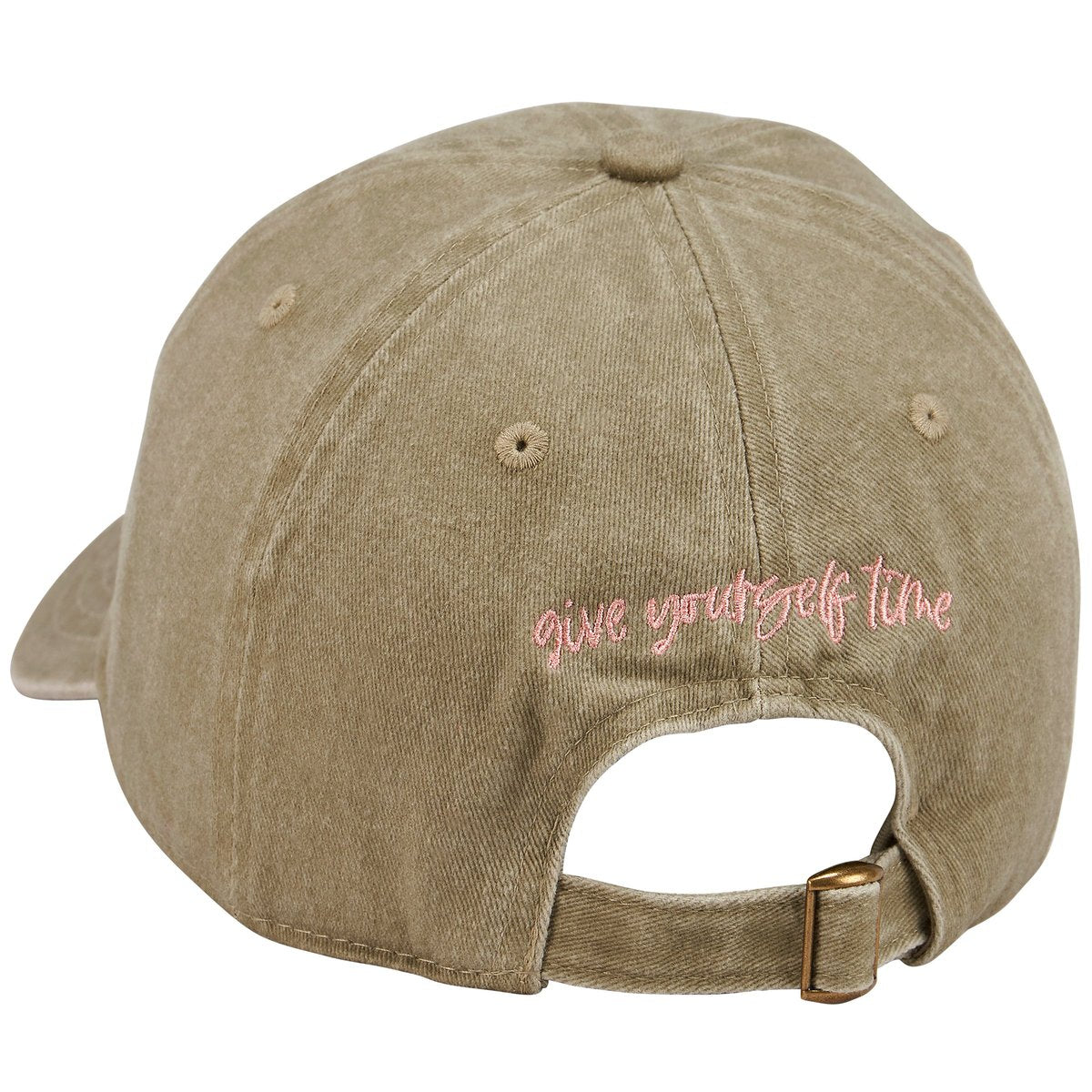 front of butterfly baseball cap