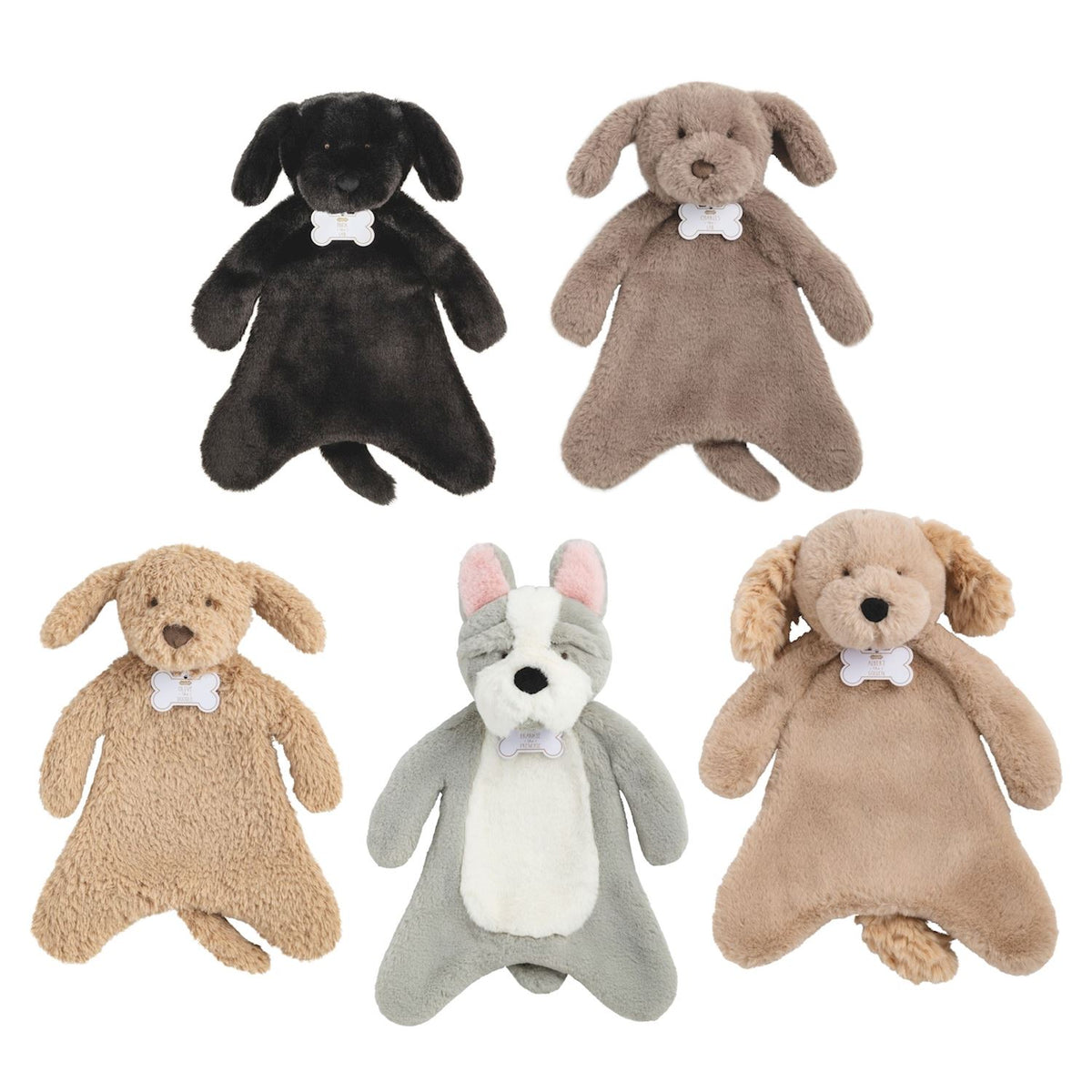 5 plush puppy woobies