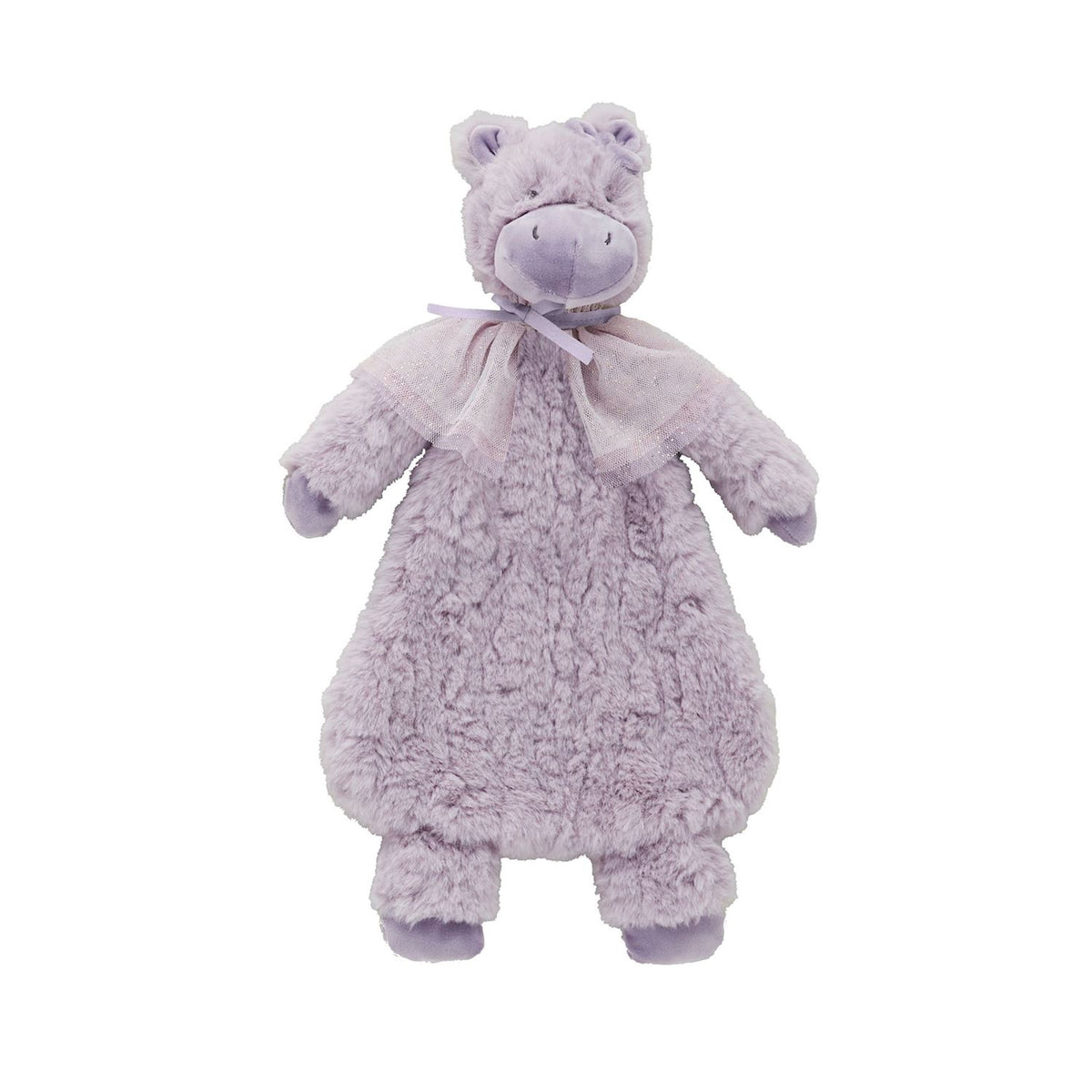 hippo princess plush woobie on a white background