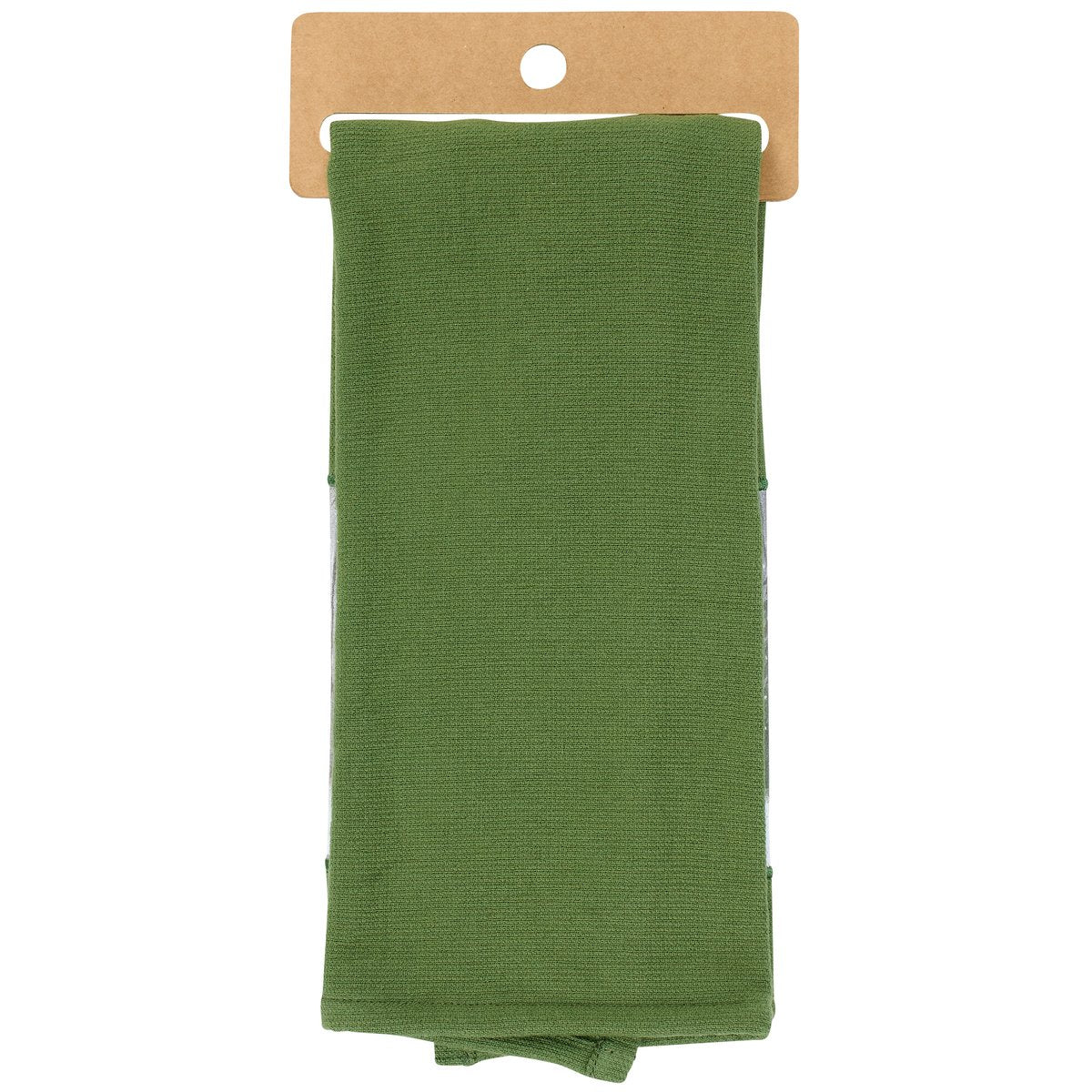 solid green back view of towel