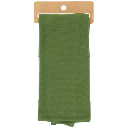 solid green back view of towel