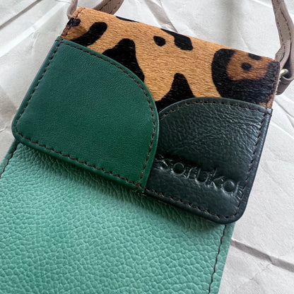 close-up of seafoam Miley Phone Bag