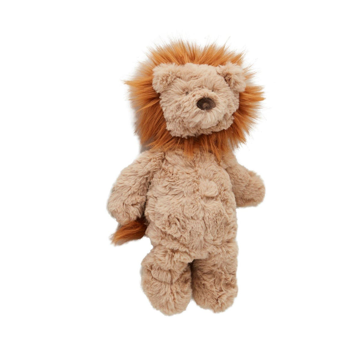 lion plush toy on a white background