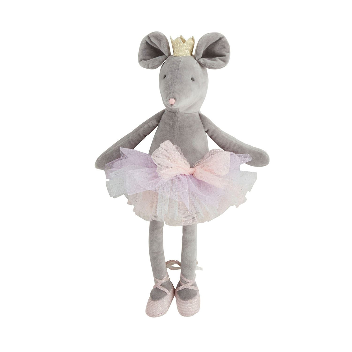 plush mouse princess on a white background