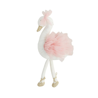 plush swan princess on a white background