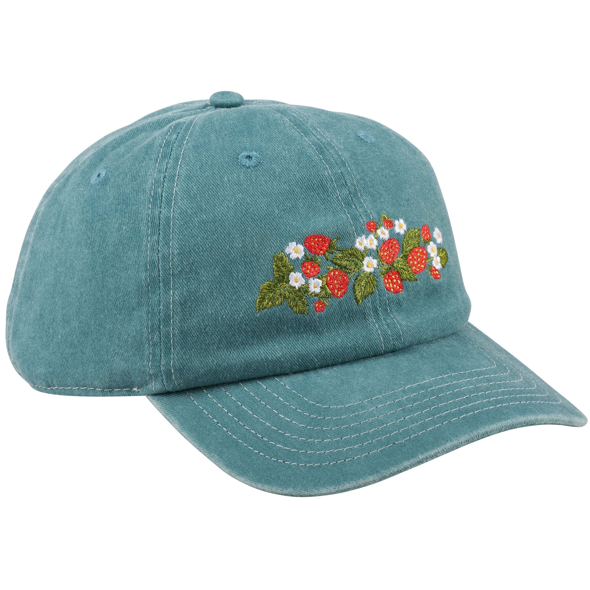 front view of sweet strawberry hat