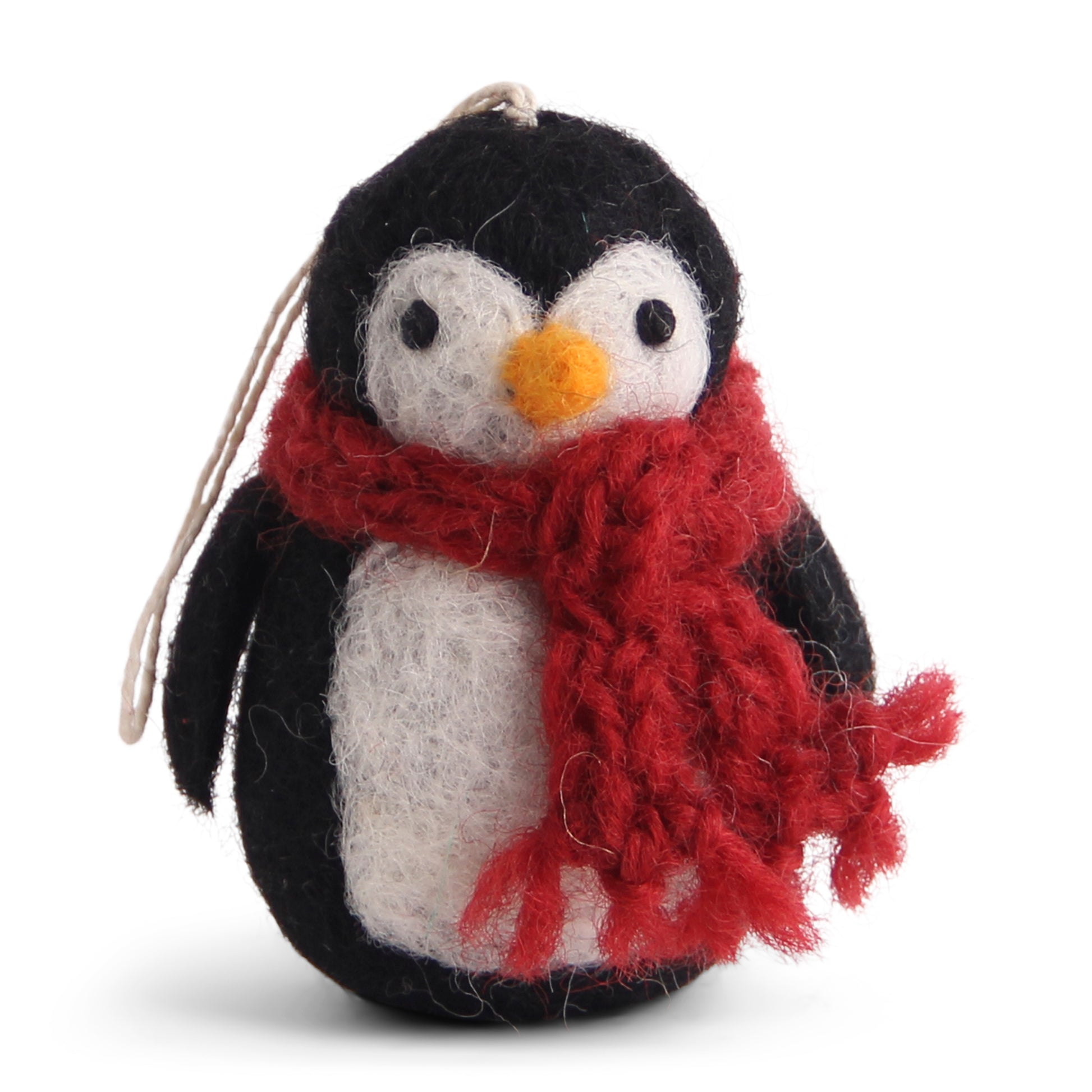 felt penguin wit red scarf