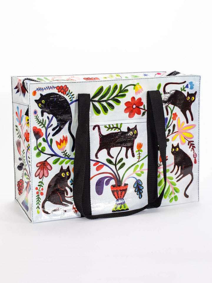 front view of Here Kitty Shoulder Tote