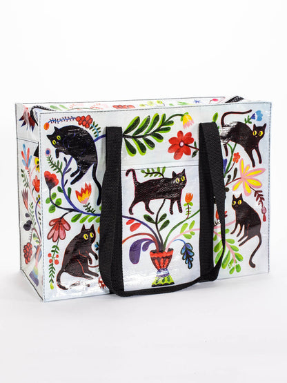 front view of Here Kitty Shoulder Tote