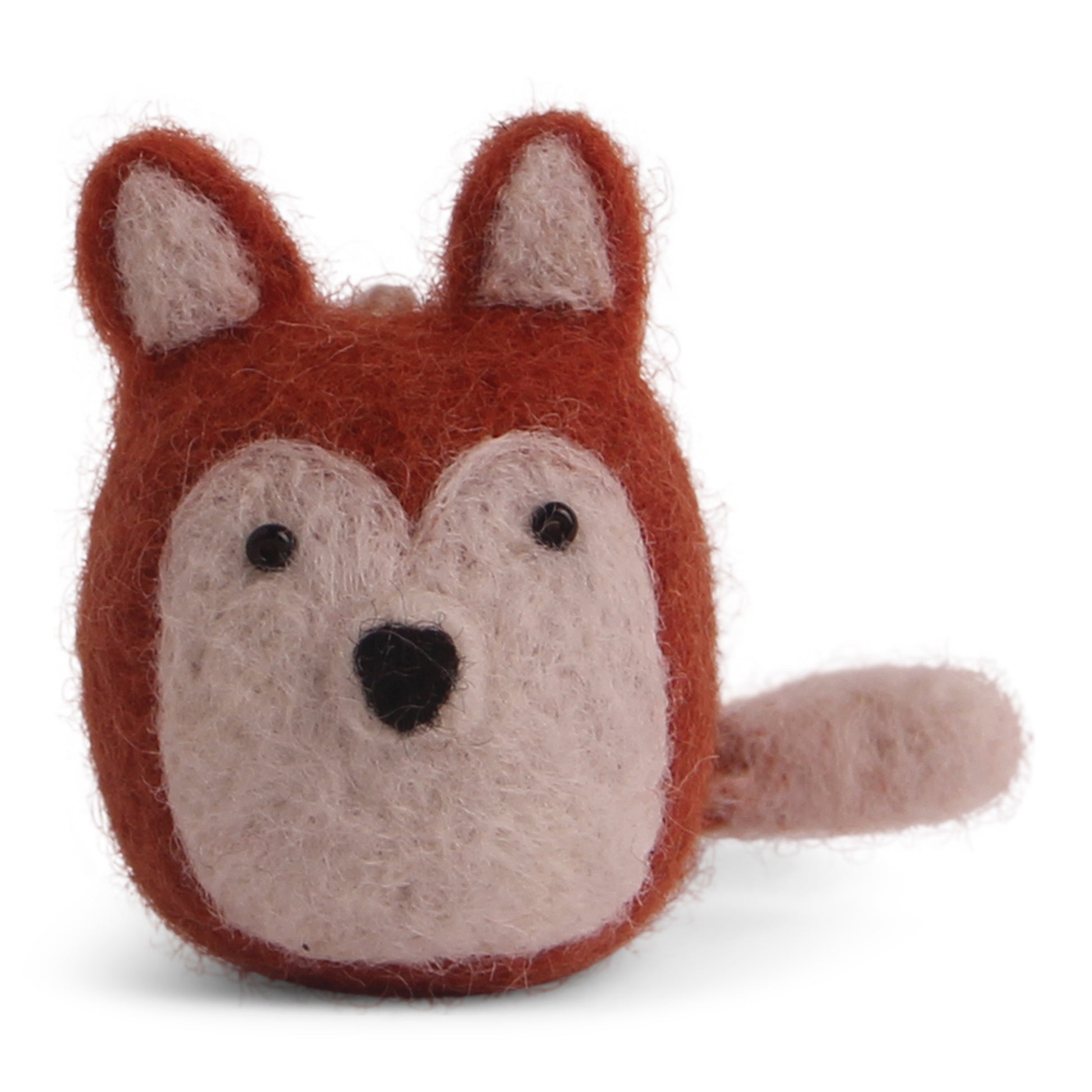 small felt squatty fox