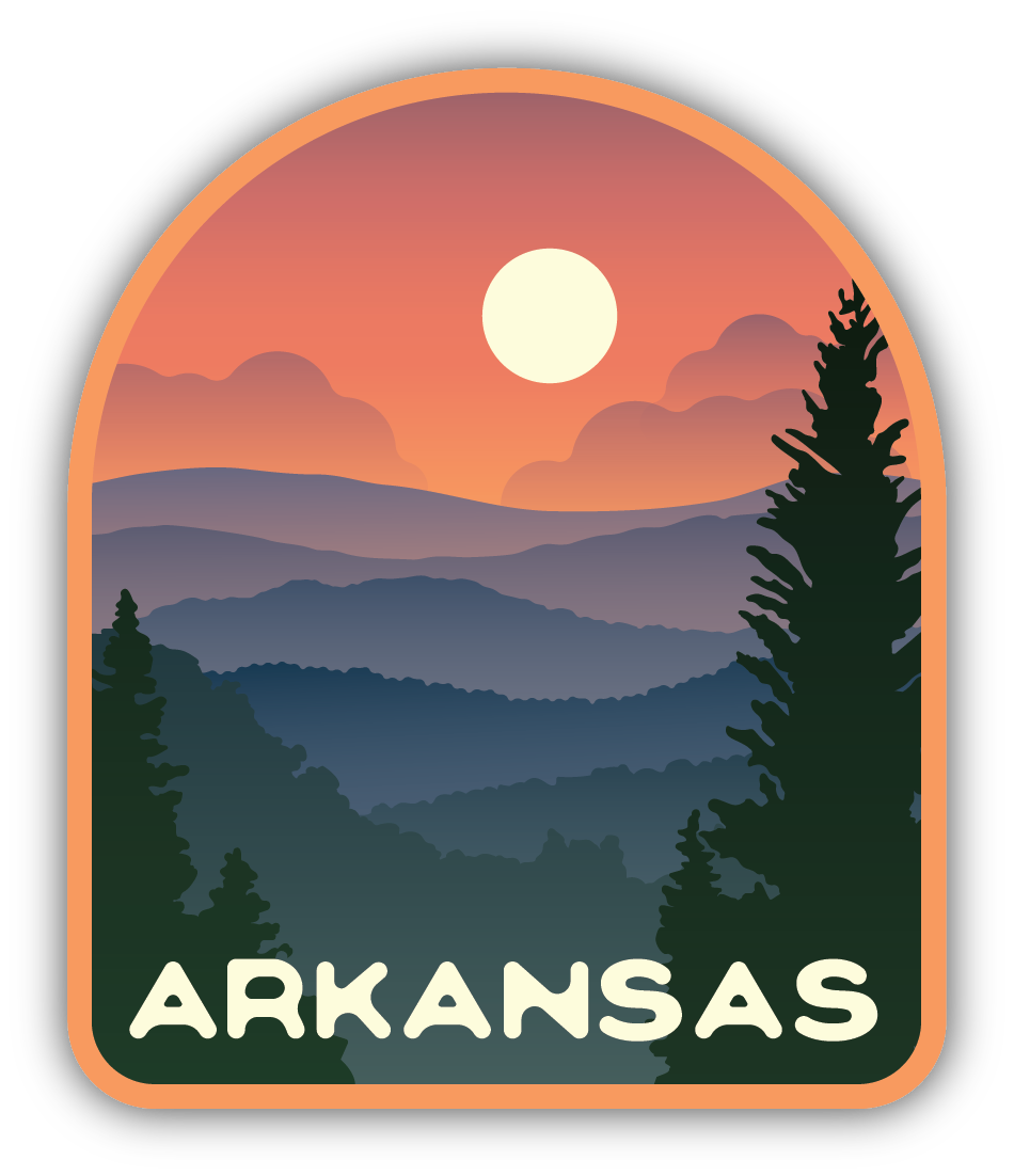 Arkansas Native Sticker Stickers Northwest - Arkansas, Be Wild Vista Sticker – Kitchen Store & More