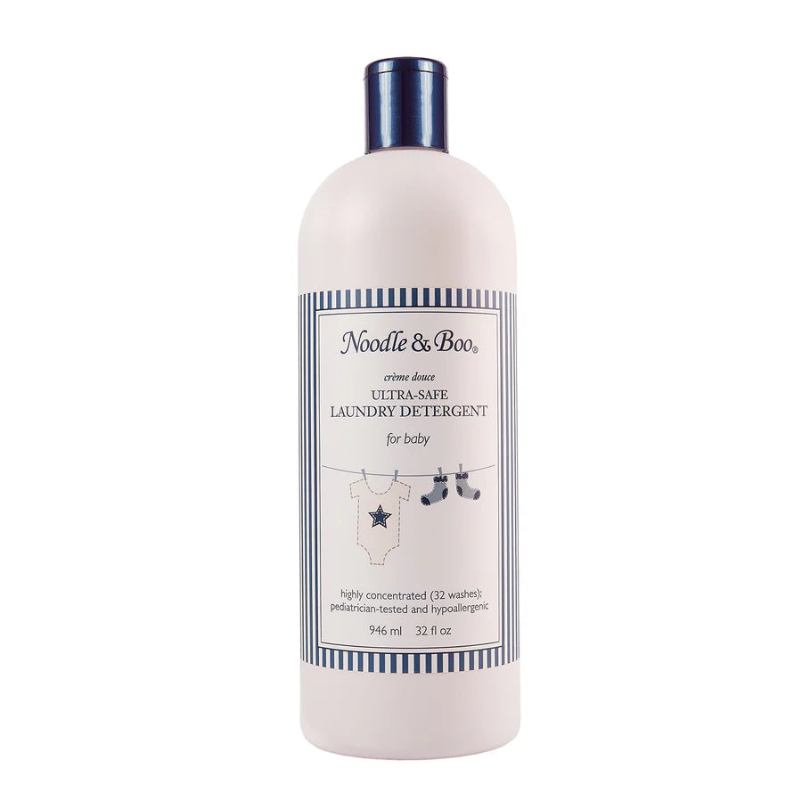 32 ounce Bottle of Noodle & Boo laundry detergent on a white background