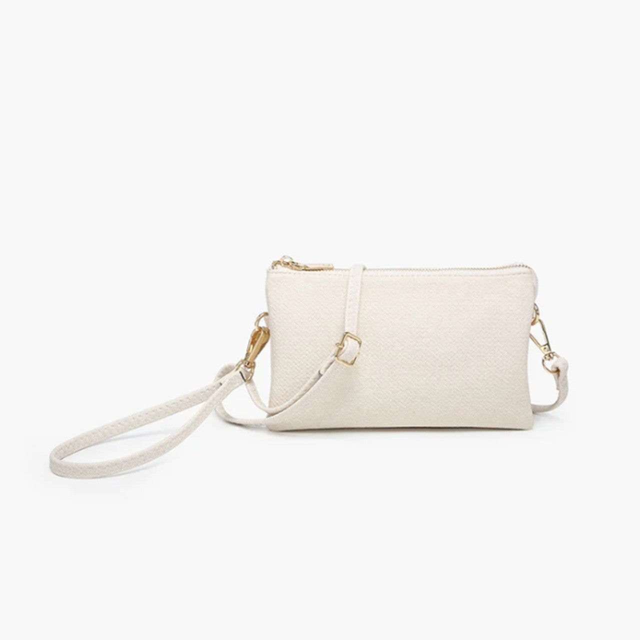linen colored christine bag on a white background.