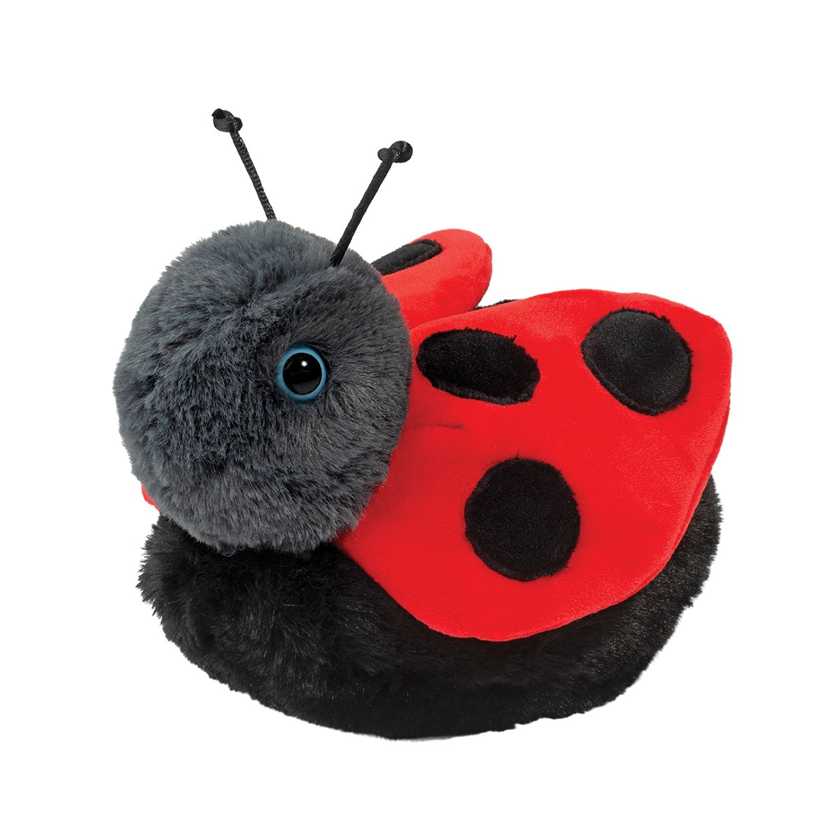 angled front view of bert ladybug plush toy