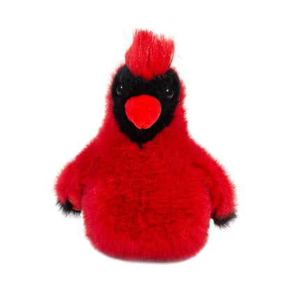 front view of Carmine Cardinal Plush Toy