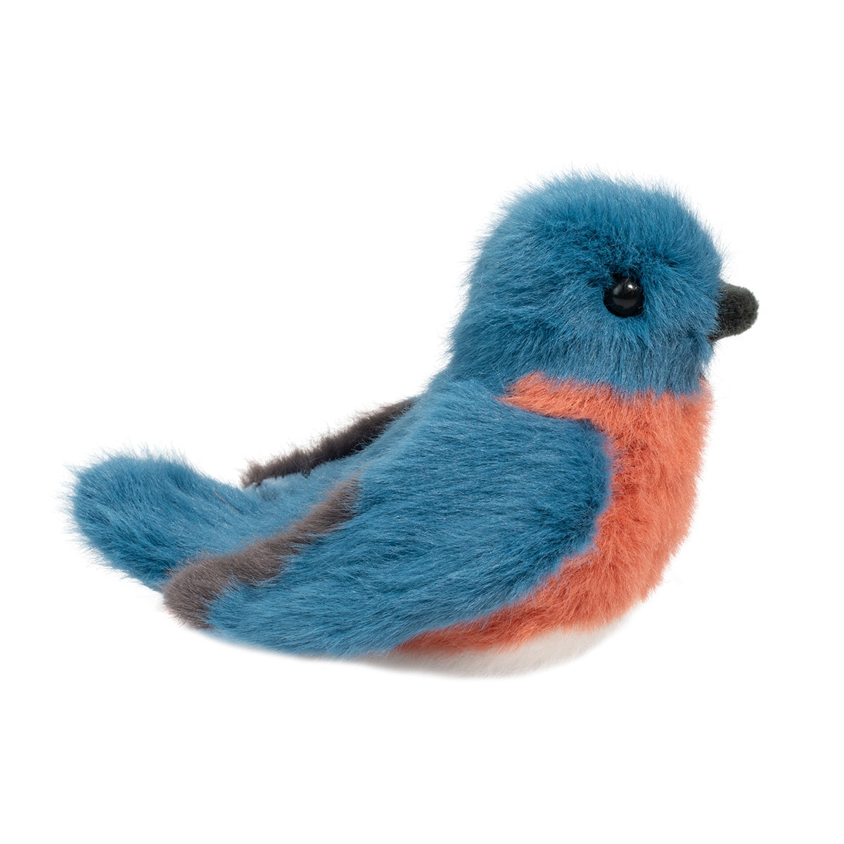 side view of Bertie Bluebird Plush Toy