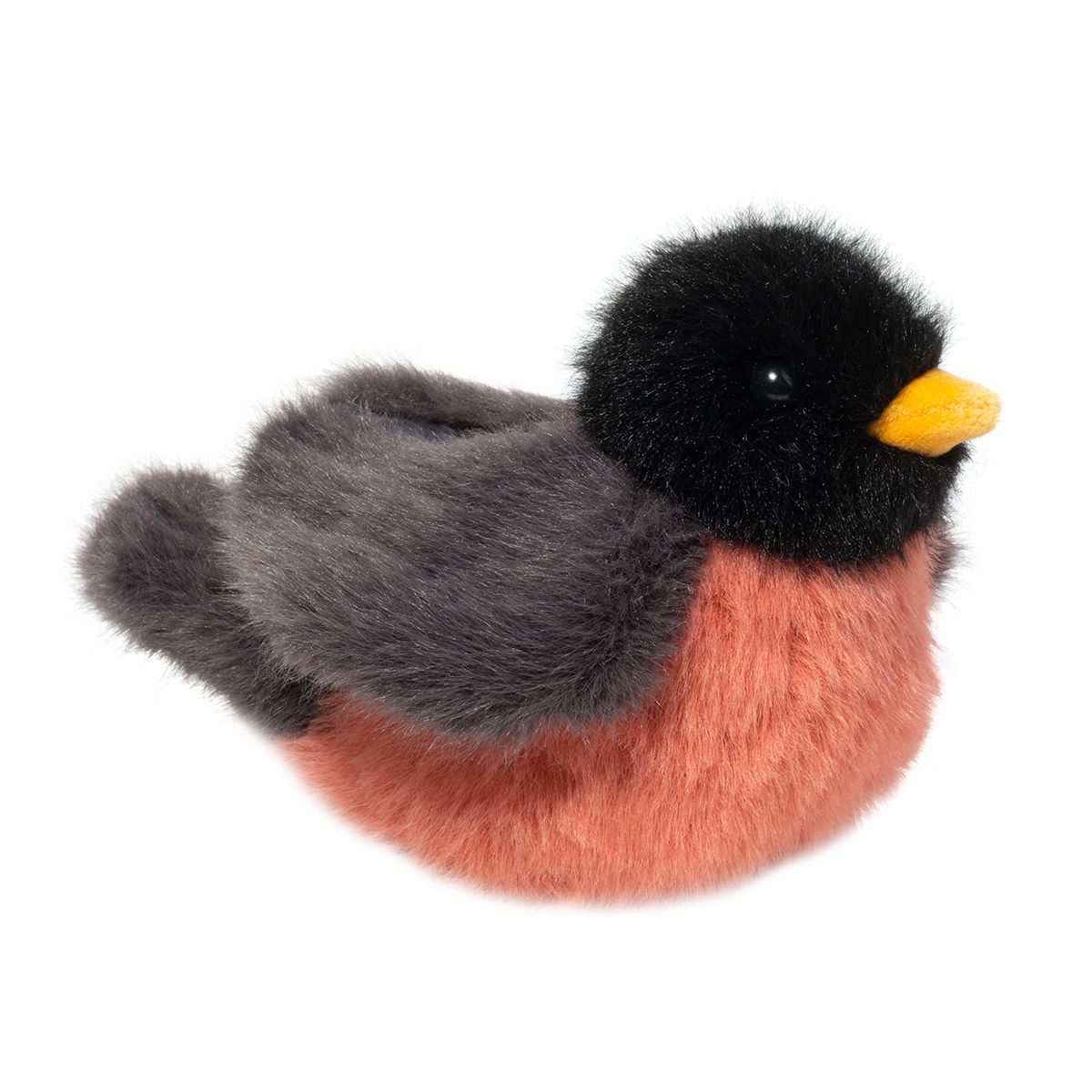 angled view of the Melody Robin Plush Toy