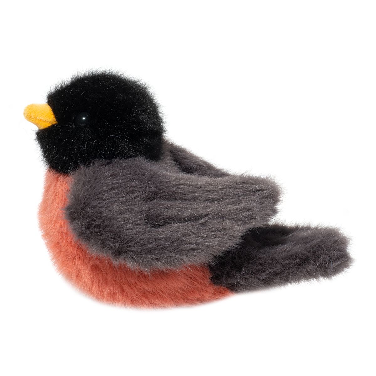 side view of Melody Robin Plush Toy