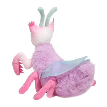 back view of Ophelia Orchid Mantis Plush Toy on a white background.