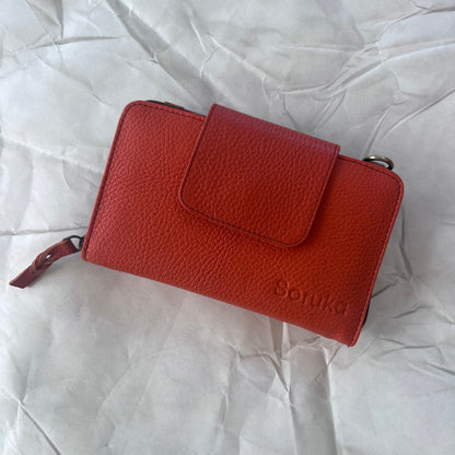 orange Beatrice Clutch