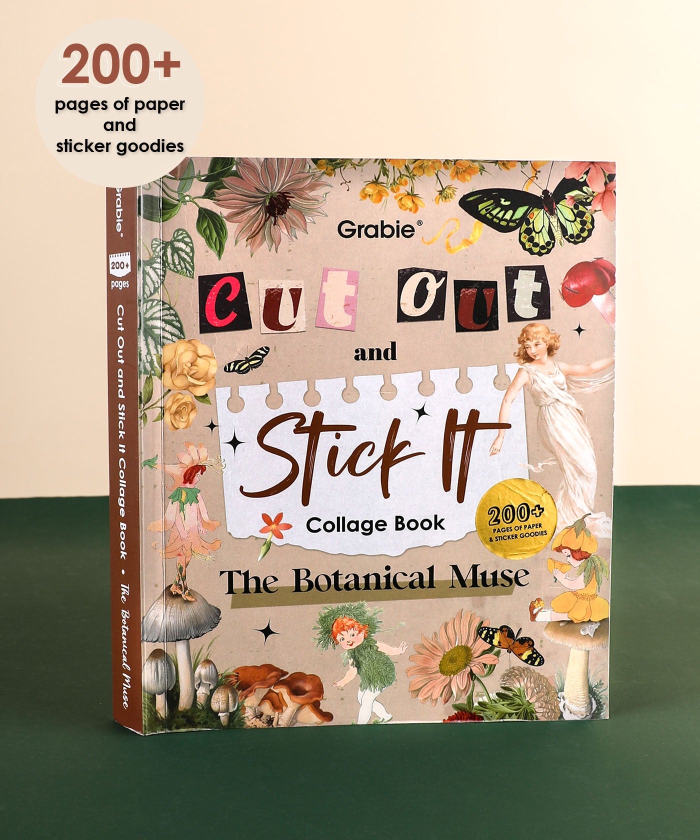 front cover of sticker collage book