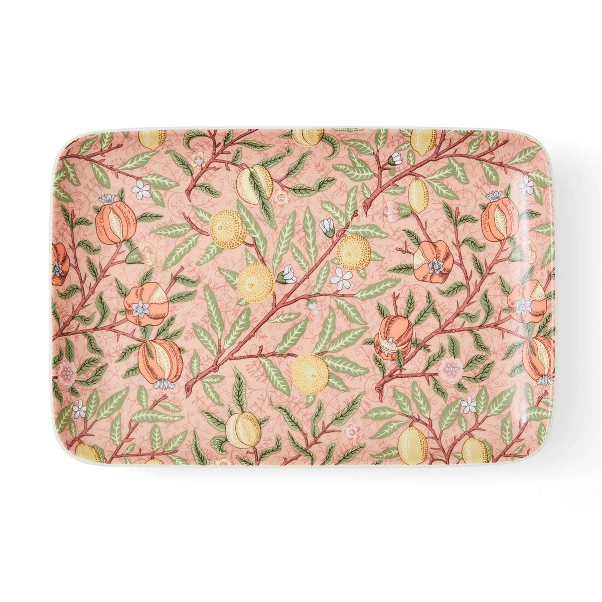 fruit serving tray on a white background