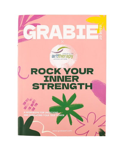 front cover of coloring workbook "rock your inner strength"