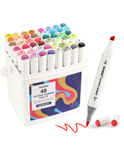 boxed set of 48 assorted color markers