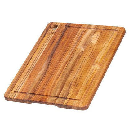 rectangular cutting board with juice canal.