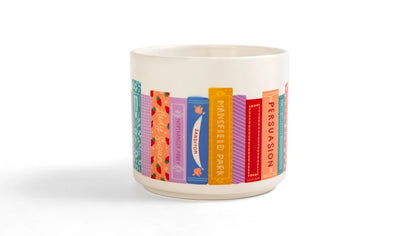 other side view of Jane Austen Books Ceramic Mug