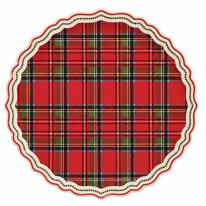 Mud Pie - Tartan Christmas Platter