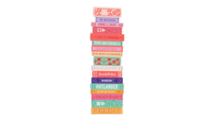 Romance Novels Bookmark shown on a white background
