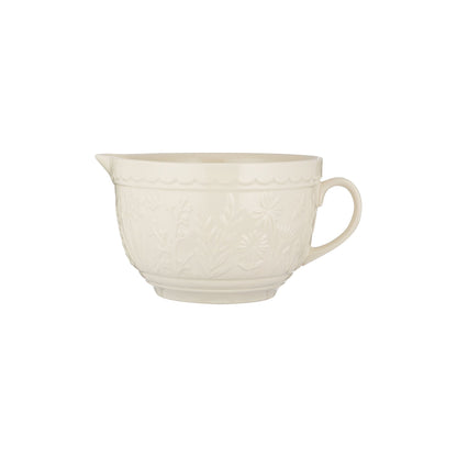 In the Meadow Cream Floral Batter Bowl on a white background.