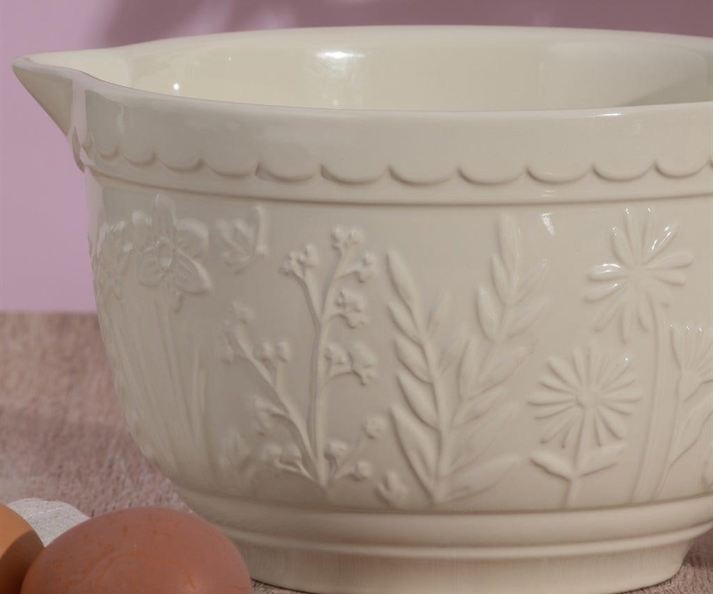 Mason Cash In the Meadow Cream Floral Batter Bowl - Thumbnail 4