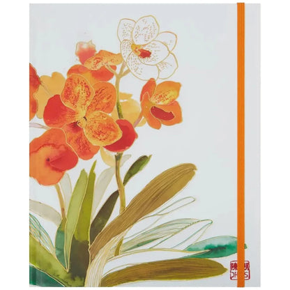 Notebook with floral design on the cover