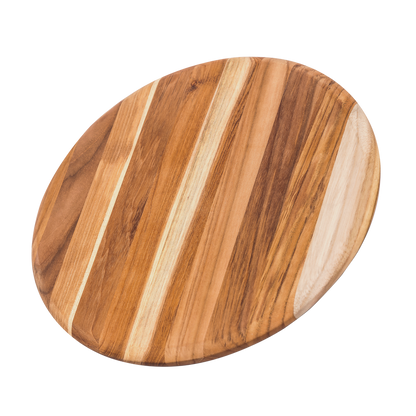 Round teak Board with Rounded Edge